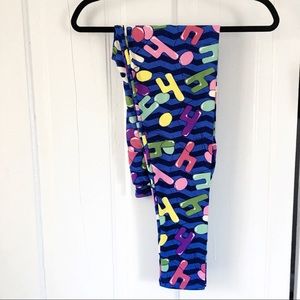 NWOT LuLaRoe Exclusive 4th Birthday TC Leggings